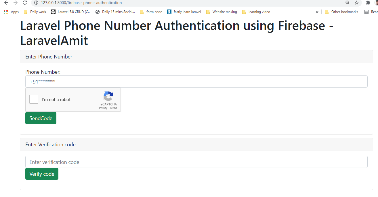 Laravel Mobile Number Otp Authentication Using Firebase Otp Hot Sex Picture