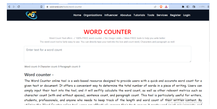 Character Count Online Tool